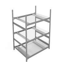 Wide Span Storage Shelving, Steel, Boltless, 1340 lbs. Capacity, 42" W x 60" H x 32" D D. Morneault & Fils