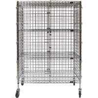 Security Cart, Chrome Plated, 48" x 69" x 24", 500 lbs. Capacity D. Morneault & Fils