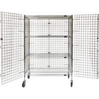 Security Cart, Chrome Plated, 48" x 69" x 24", 500 lbs. Capacity D. Morneault & Fils