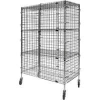 Security Cart, Chrome Plated, 48" x 69" x 24", 500 lbs. Capacity D. Morneault & Fils