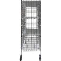 Security Cart, Chrome Plated, 60" x 69" x 24", 500 lbs. Capacity D. Morneault & Fils