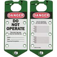 Labeled Lockout Hasps, Green D. Morneault & Fils