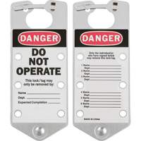 Labeled Lockout Hasps, Silver D. Morneault & Fils
