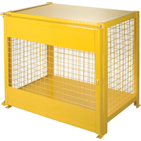 Armoires pour cylindres &agrave; gaz, nbre de bouteilles: 6, 44" , 30" , 37" , Jaune D. Morneault & Fils