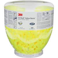 Bouchons d'oreilles E-A-RSoft Yellow Neon, Vrac - Contenant, Grand D. Morneault & Fils