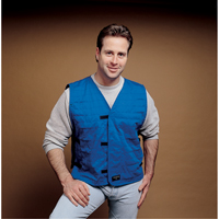 Cooling Vests With Insert Pockets, Large, Royal Blue D. Morneault & Fils