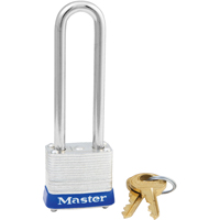 Padlock, Silver, Keyed Alike, Laminated Steel, 1-1/8" Width D. Morneault & Fils