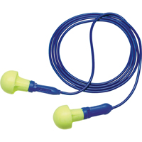 Bouchons d'oreilles d&eacute;tectables E-A-R Push-ins, Avec cordon, Taille unique, Vrac - Sac en poly, NRR dB NRR 28 dB D. Morneault & Fils