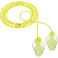 E-A-R Tri-Flange Reusable Earplugs, Corded, Bulk - Polybag, 26 dB NRR, One-Size D. Morneault & Fils