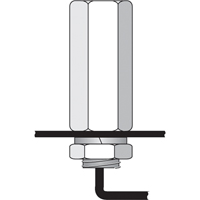 Tiges de s&eacute;curit&eacute; pour support porte-drapeau, usage intensif - accessoires & pi&egrave;ces de rechange D. Morneault & Fils