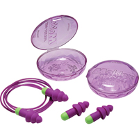 Bouchons d'oreilles r&eacute;utilisables Rockets, Avec cordon, Vrac - &eacute;tui en plastique, 27 dB NRR, Taille unique D. Morneault & Fils