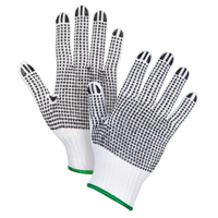 Double-Sided Dotted String Knit Gloves, Poly/Cotton, Double Sided, 7 Gauge, Medium D. Morneault & Fils