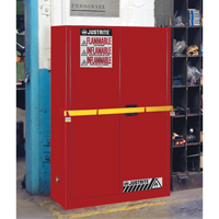 High Security Flammables Safety Cabinet with Steel Bar, 45 gal., 2 Shelves D. Morneault & Fils