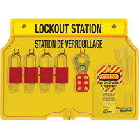 Station de verrouillage, Cadenas Aluminium, Capacit&eacute; de 4, Cadenas Compris D. Morneault & Fils