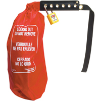 Sac de cadenassage &eacute;lectrique pour prise surdimensionn&eacute;e & contr&ocirc;le de palan, Type Prise D. Morneault & Fils