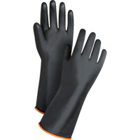 Gants de poids lourd pour la manipulation de produits chimiques, Taille Grand/9, 14" lo, Latex de caoutchouc, 30 mils D. Morneault & Fils