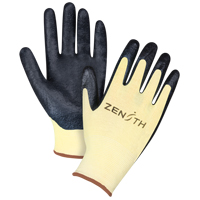 Gants r&eacute;sistants &agrave; la coupe avec prise sup&eacute;rieure, Taille Grand/9, Calibre 13, Rev&ecirc;tement Mousse de nitrile, Enveloppe en Aramide, ANSI/ISEA 105 niveau 3/EN 388 niveau 5 D. Morneault & Fils