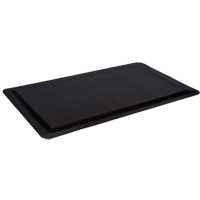 Ergo-Ease Mats, Ribbed, 2' x 10' x 7/8", Black, Rubber/Sponge D. Morneault & Fils