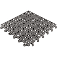 ErgoDeck&reg; General Purpose No. 564 Matting, PVC, 1-1/2' W x 1-1/2' L, 7/8" Thick, Charcoal D. Morneault & Fils