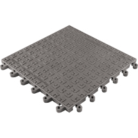 ErgoDeck&reg; Soft No. 566 Matting, PVC, 1-1/2' W x 1-1/2' L, 7/8" Thick, Charcoal D. Morneault & Fils