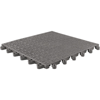 ErgoDeck&reg; Soft No. 566 Matting, PVC, 1-1/2' W x 1-1/2' L, 7/8" Thick, Charcoal D. Morneault & Fils