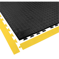 Rejuvenator Connect No. 502 Matting, Polyurethane, 3' W x 3' L, 5/8" Thick, Black D. Morneault & Fils