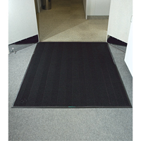 Waterhog&reg; Eco Elite Matting, Wiper/Scraper, 6' x 6' x 3/8", Black Smoke D. Morneault & Fils