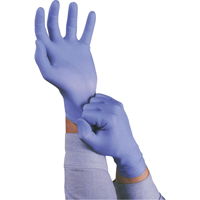 Gants TouchNTuff 92-675, Petit, Nitrile, 5 mils, Sans poudre, Bleu D. Morneault & Fils