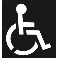 Parking Lot Stencils, English, 37" x 43" D. Morneault & Fils