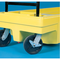 Poly-Spillcart Cart, 66.5" L x 29" W x 43.9" H, 57 US gal. Spill Cap. D. Morneault & Fils