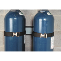 Wall Mount Double Gas Cylinder Support Bracket D. Morneault & Fils
