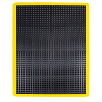 Anti-Fatigue Dome Matting, Bubbled, 2' x 3' x 1/2", Black, Rubber D. Morneault & Fils