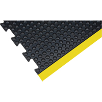 Anti-Fatigue Dome Matting, Bubbled, 3' x 4' x 1/2", Black, Rubber D. Morneault & Fils