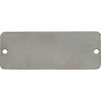 Blank Tags, Stainless Steel, 3" W x 1" H D. Morneault & Fils