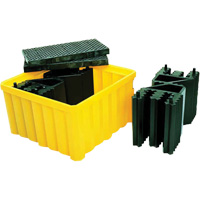 Ultra-IBC Spill Pallet&reg; with Drain, 400 US gal. Spill Capacity, 58.75" x 58.75" x 33" D. Morneault & Fils