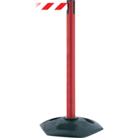 Single Line Heavy Duty Receiver Post, 38" High, Black D. Morneault & Fils