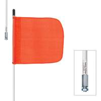 Safety Whip&reg; Heavy-Duty Whips, Threaded Mount, 5' High, Orange D. Morneault & Fils