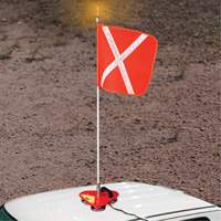 Support porte-drapeau Safety Whip, Fixation Aimant D. Morneault & Fils