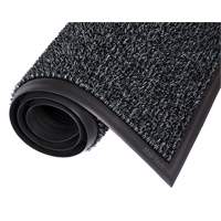 Astro-Plus Mat, Polyethylene, Scraper Type, Textured Pattern, 3-3/10' x 4', Charcoal D. Morneault & Fils