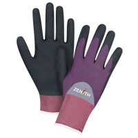 Gants enduits de premi&egrave;re qualit&eacute; ZX-2, 8/Moyen, R&ecirc;vetement Nitrile/Mousse de nitrile, Calibre 18, Enveloppe en Nylon D. Morneault & Fils