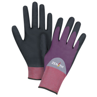 Gants enduits de premi&egrave;re qualit&eacute; ZX-2, 10/T-Grand, R&ecirc;vetement Nitrile/Mousse de nitrile, Calibre 18, Enveloppe en Nylon D. Morneault & Fils