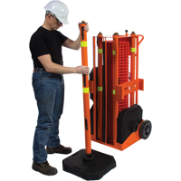Zone de s&eacute;curit&eacute; portative , 100' lo, Acier, Orange D. Morneault & Fils