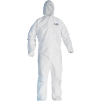 Kleenguard A45 Liquid/Particle Surface Prep & Paint Coveralls, Small, White, Microporous D. Morneault & Fils