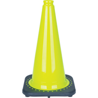C&ocirc;ne de signalisation de premi&egrave;re qualit&eacute;, 18", Vert lime D. Morneault & Fils