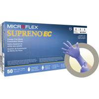 Gants Supreno EC, Petit, Nitrile, 5,5-mil, Sans poudre, Mauve, Classe 2 D. Morneault & Fils
