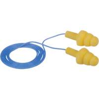 E-A-R Ultrafit Premolded Earplugs, Corded, Bulk - Polybag, 25 dB NRR, One-Size D. Morneault & Fils