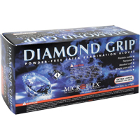 Gants d'examen Diamond Grip, T-petit, Latex, 8 mils, Sans poudre, Naturel, Classe 2 D. Morneault & Fils