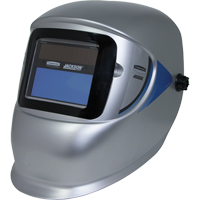 WH40 Variable ADF Welding Helmet, 3.77" L x 1.65" W View Area, 9 - 13 Shade Range, Silver D. Morneault & Fils