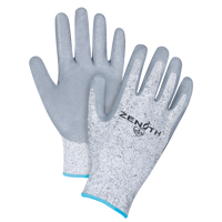 Gants &eacute;lastiques sans coutures r&eacute;sistants &agrave; la coupe, Taille T-Grand/10, Calibre 13, Rev&ecirc;tement Nitrile, Enveloppe en PEHP, ANSI/ISEA 105 niveau 2/EN 388 niveau 3 D. Morneault & Fils