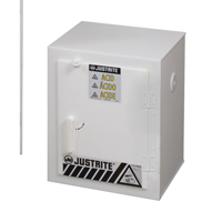 Solid Polyethylene Acid Cabinets, 6 x 0.66043 Gal., 17" x 22" x 17" D. Morneault & Fils